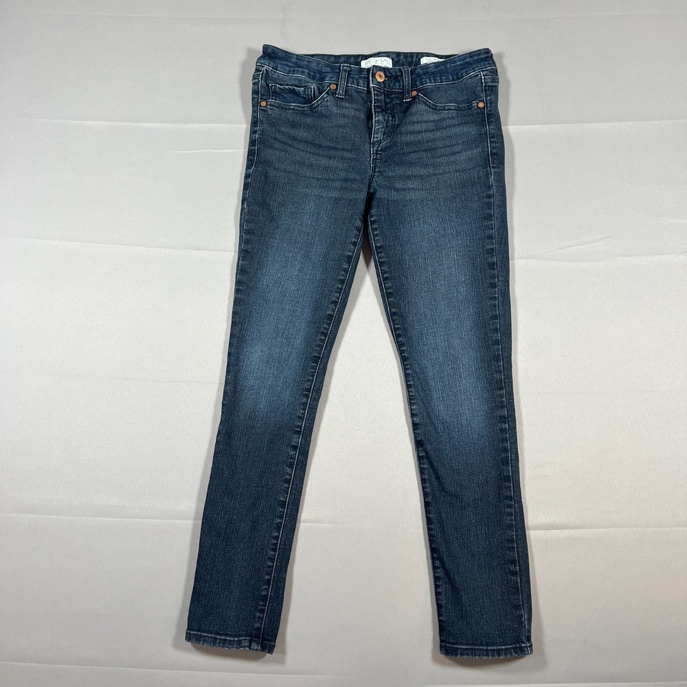 Sofia Vergara Ankle Jeans Womens 2 Blue Denim Cotton Stretch Medium Wash Skinny